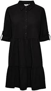 Svart Casual Klänning för Damer - KAFFE Kanaya