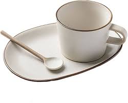 Kaffe Mugg Set i Porslin med Handtag
