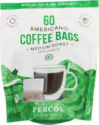 Percol Americano Medium Roast - 60 Färdiga Kaffe påsar 100% Arabica