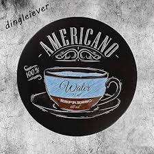 Esprsso Americano Kaffe Plåttallrik Rund