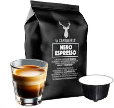 La Capsuleria - Kaffe NERO ESPRESSO (80 Kapslar) - Smakfull Njutning