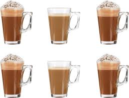 Ever Rich ® Te- och Kaffe Latte Glas 240 ml - 6-Pack