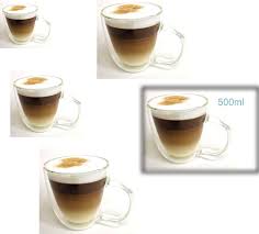 MAMMOTH Dubbelväggiga Borosilikatglas Muggar