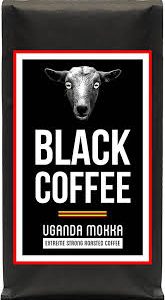 Svart Kaffe – Uganda Mocha: Starkt och Lågsyra Hela Bönor