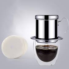 Vietnamesisk Kaffe Dropp Kruka i Rostfritt Stål
