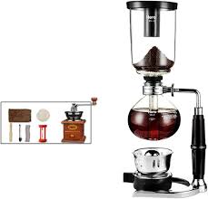 FYHKF Sifon Kaffebryggare Set - Glaskanna med Syphon Teknik