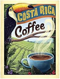 Kaffe i Retro Shabby Chic Stil - Costa Rica