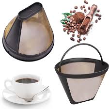 Återanvändbara Kaffefilter Nät - 2-pack med Handtag