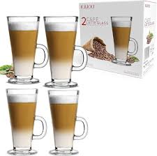 Set med 4 Latte-Glasmuggar 270 ml