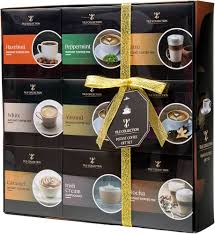 Smaksatt Kaffe Presentset – 9 Delar för Jul