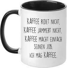 Kaffekopp med Odspråk – 'Kaffe Gnäller Inte'